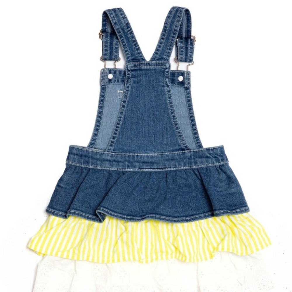 Wonder nation toddler girls denim tutu overall skirt